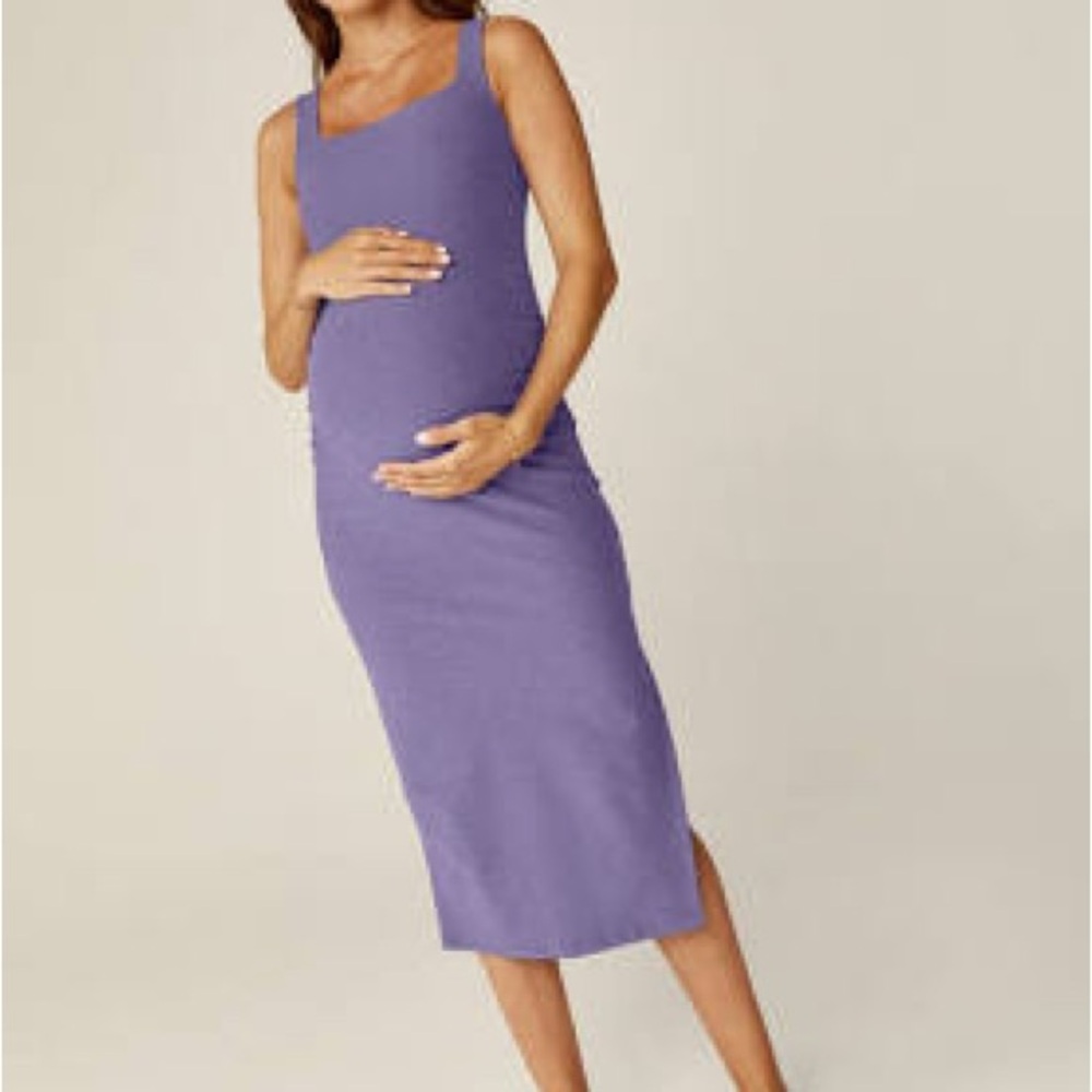 Beyond Yoga Purple Maternity Dress